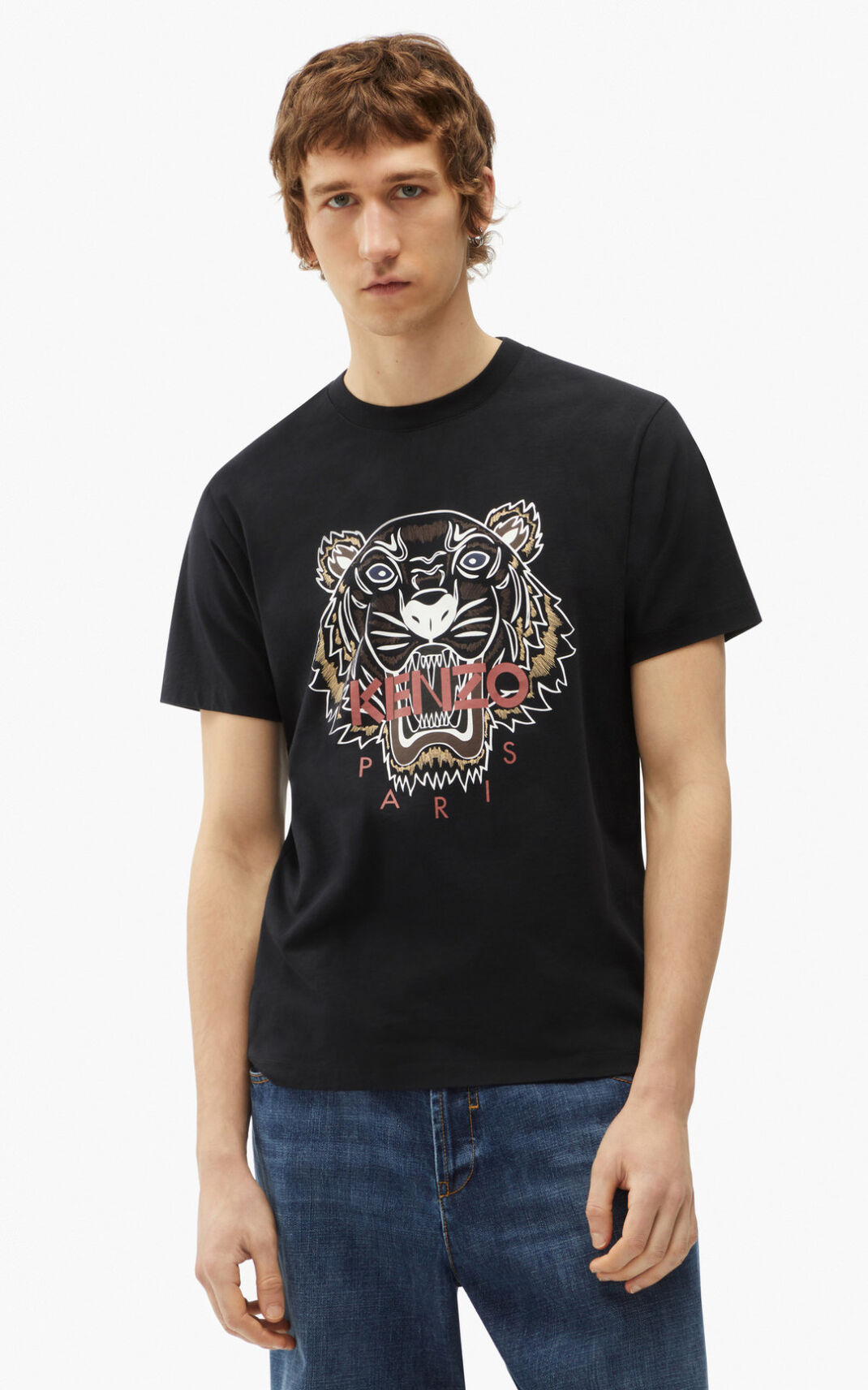 Kenzo Tiger Tişört Erkek Siyah | 4756-ZFWTI